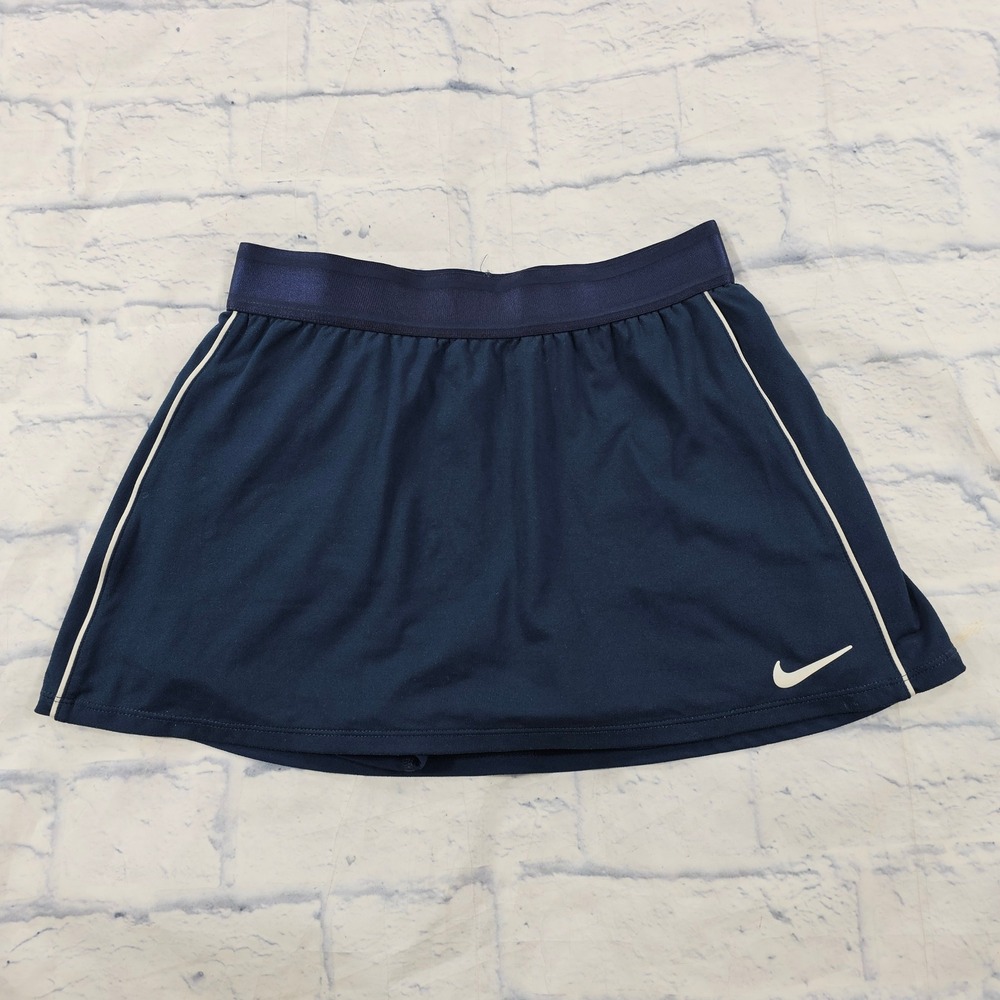 Nike Court Skort Skirt Women S Navy Blue Dri-FIT Tennis Golf Athletic 939320-421